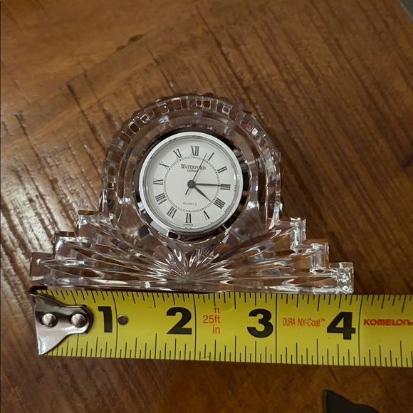 Waterford Crystal Small Cottage Mantel Clock Signed Ireland.Working,New Battery - Picture 8 of 10